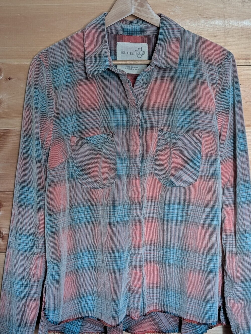 We The Free Clarissa Flannel * Raw Edge * Medium